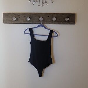 PrettyLittleThing Black Thong Bodysuit SZ 8
